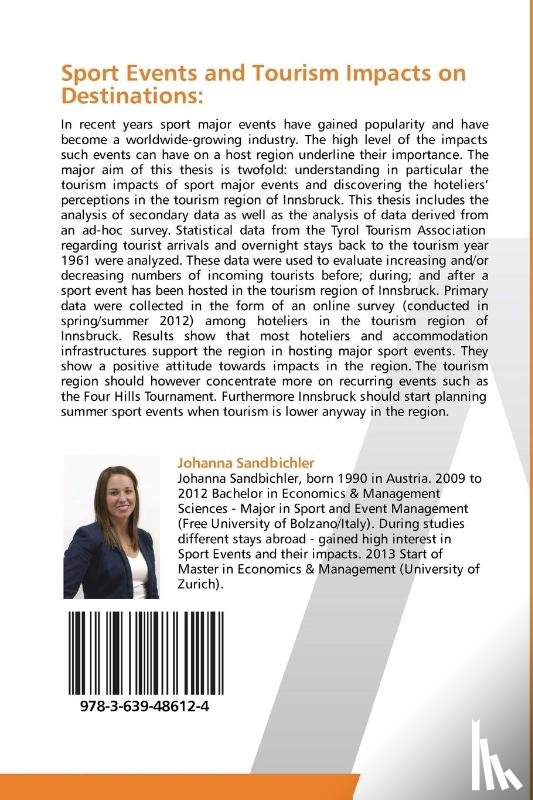 Sandbichler, Johanna - Sport Events and Tourism Impacts on Destinations