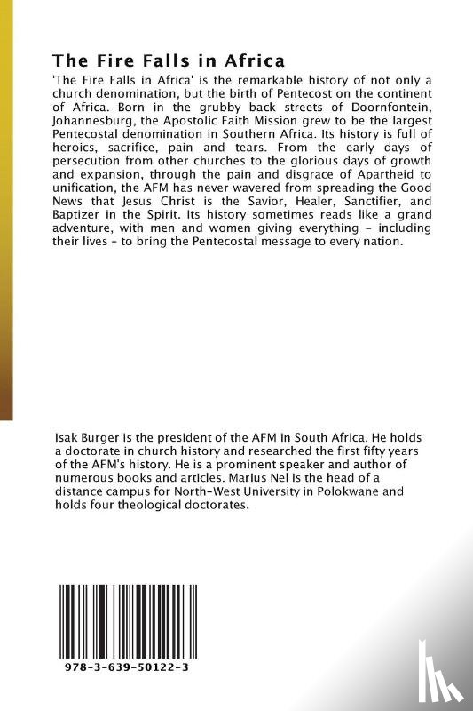 Nel, Marius, Burger, Isak - The Fire Falls in Africa