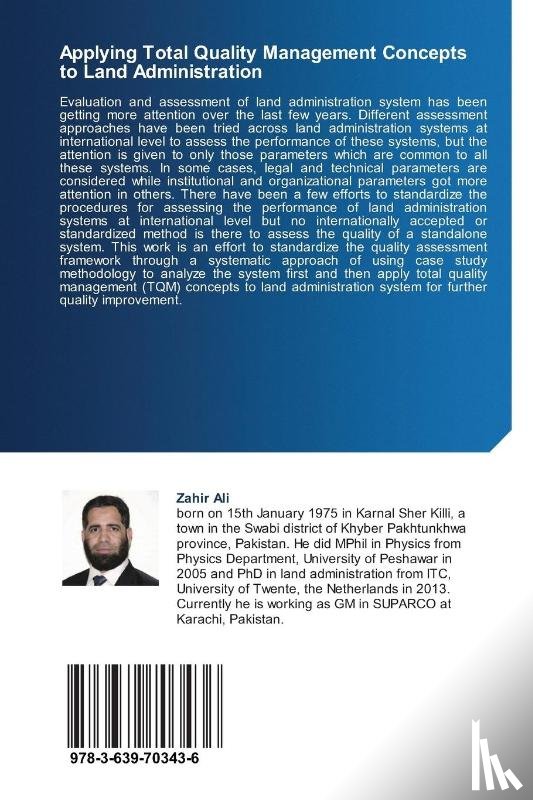 Ali, Zahir - Applying Total Quality Management Concepts to Land Administration