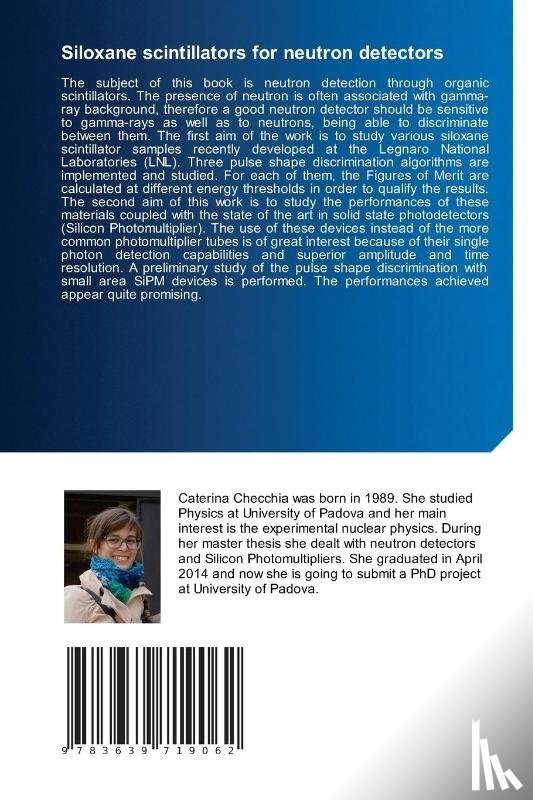Checchia, Caterina - Siloxane scintillators for neutron detectors