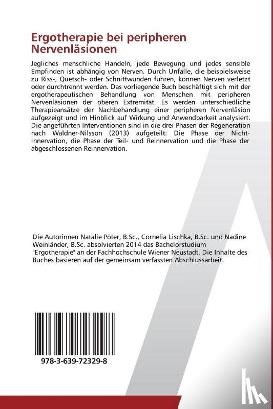 Poeter Natalie, Lischka Cornelia, Weinlander Nadine - Ergotherapie bei peripheren Nervenlasionen