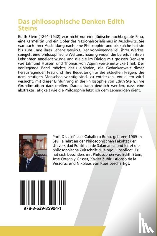 Caballero Bono Jose Luis - Das philosophische Denken Edith Steins