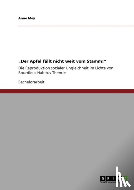 Mey, Anne - "Der Apfel fallt nicht weit vom Stamm!