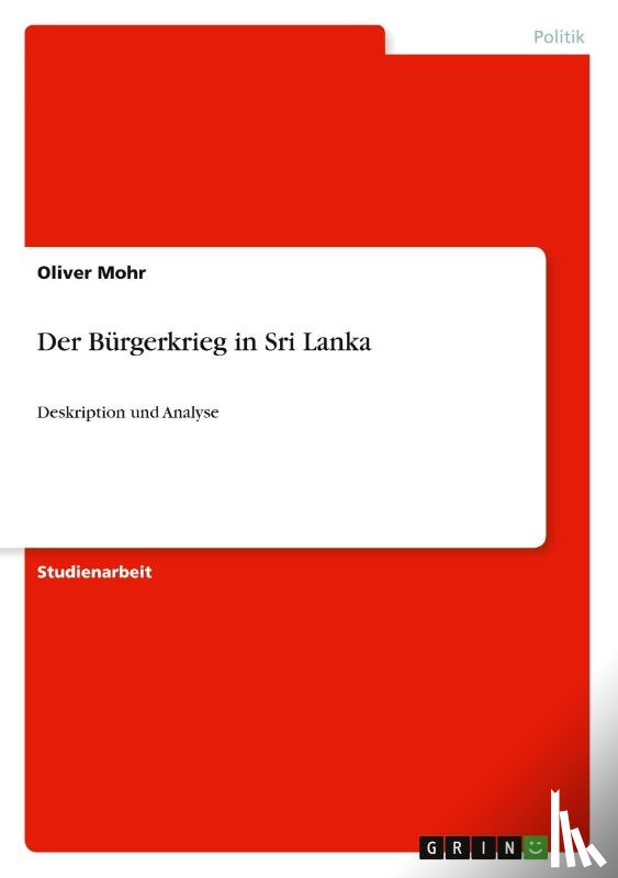 Mohr, Oliver - Der Burgerkrieg in Sri Lanka