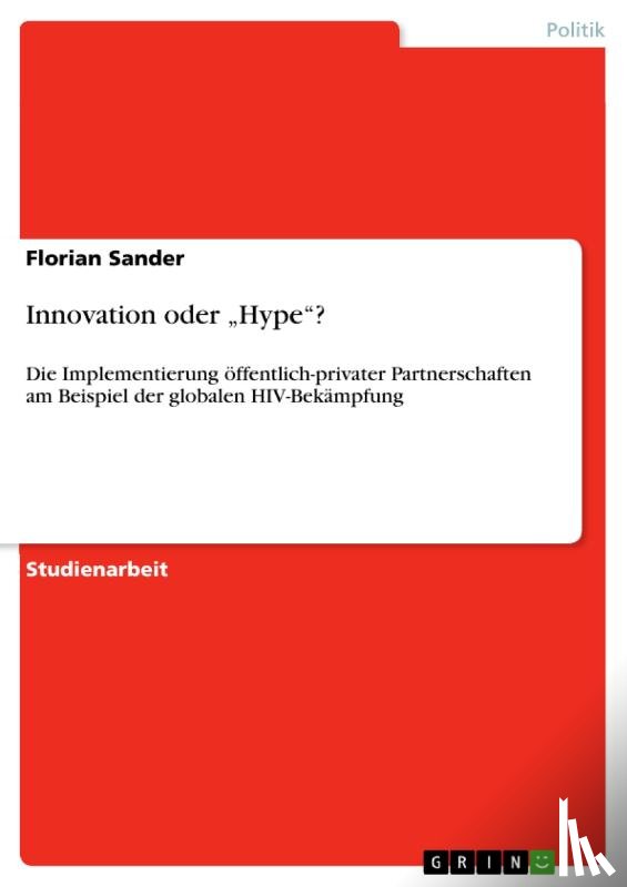 Sander, Florian - Innovation oder "Hype"?