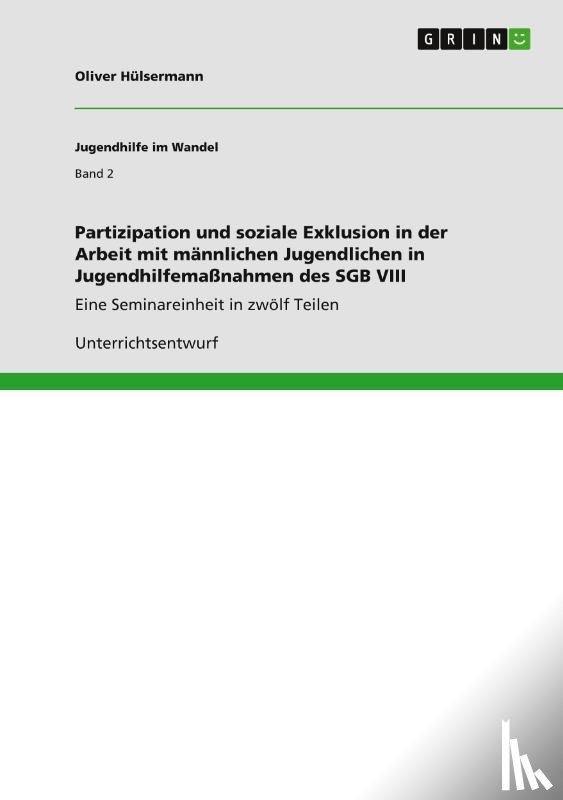 Hülsermann, Oliver - Partizipation und soziale Exklusion in der Arbeit mit männlichen Jugendlichen in Jugendhilfemaßnahmen des SGB VIII