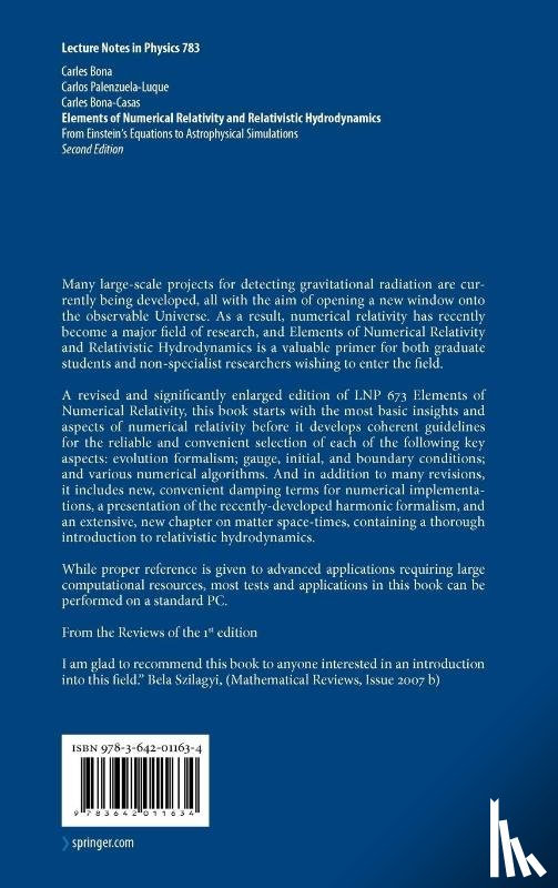 Carles Bona, Carlos Palenzuela-Luque, Carles Bona-Casas - Elements of Numerical Relativity and Relativistic Hydrodynamics