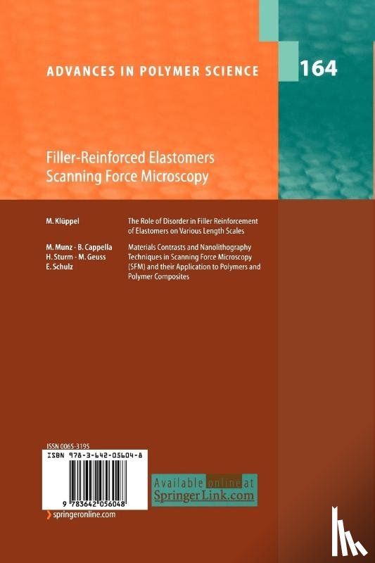  - Filler-Reinforced Elastomers Scanning Force Microscopy