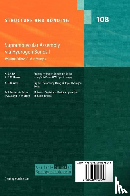  - Supramolecular Assembly via Hydrogen Bonds I