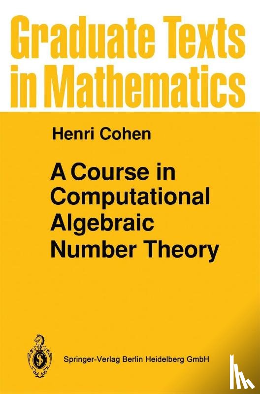 Cohen, Henri - A Course in Computational Algebraic Number Theory