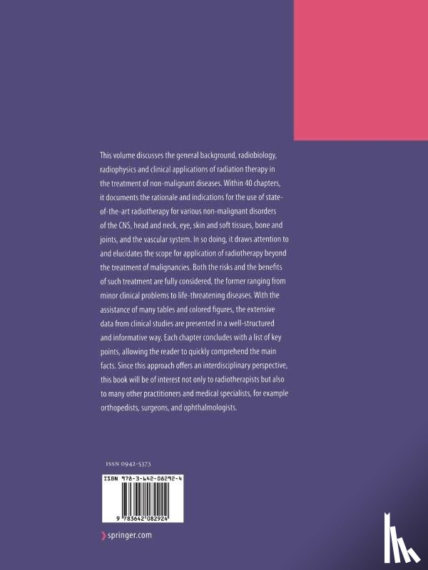 Michael Heinrich Seegenschmiedt, Hans-Bruno Makoski, Klaus-Rudiger Trott, Luther W. Brady - Radiotherapy for Non-Malignant Disorders