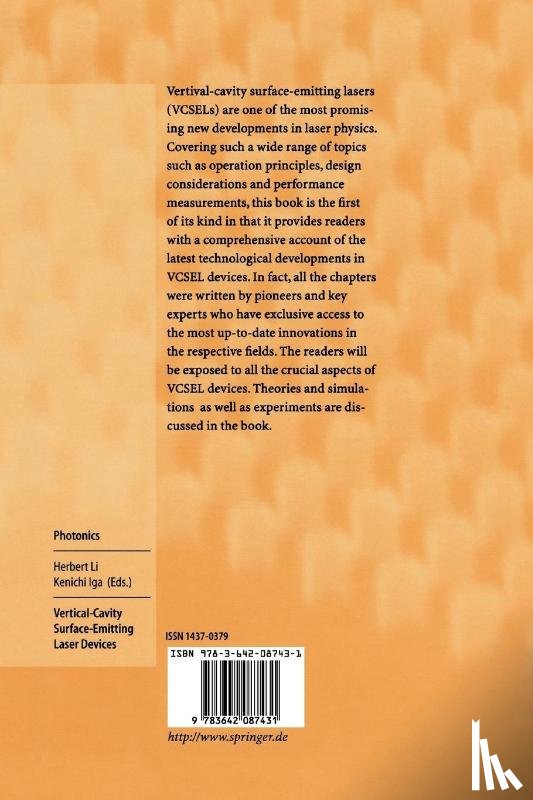  - Vertical-Cavity Surface-Emitting Laser Devices