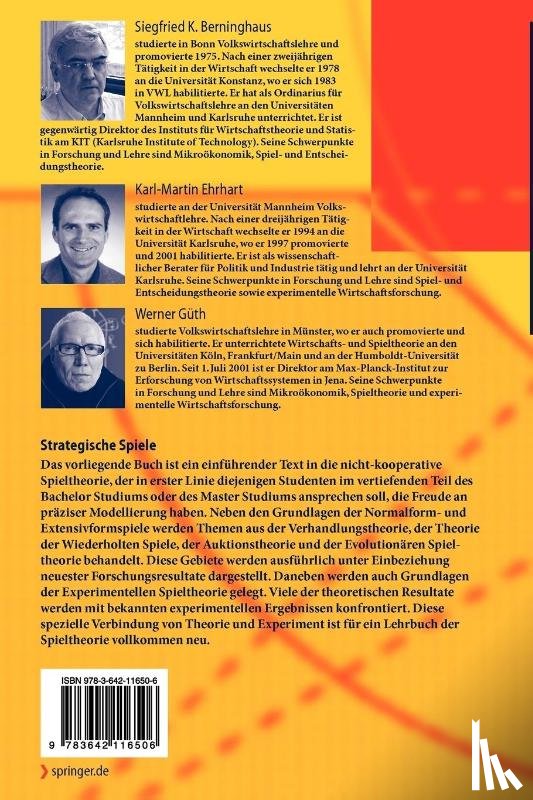 Berninghaus, Siegfried, Ehrhart, Karl-Martin, Guth, Werner - Strategische Spiele