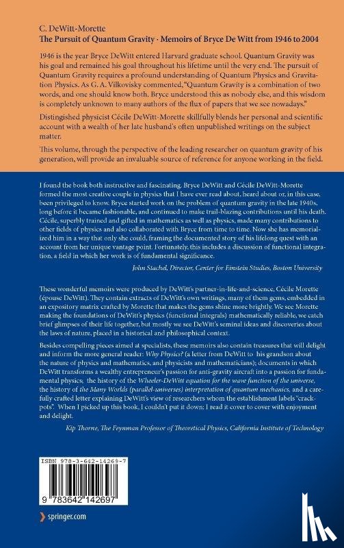 Cecile DeWitt-Morette - The Pursuit of Quantum Gravity