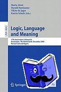  - Logic, Language and Meaning