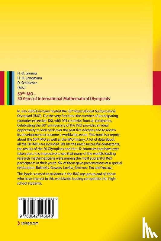  - 50th IMO - 50 Years of International Mathematical Olympiads