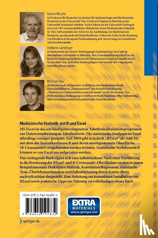 Muche, Rainer, Lanzinger, Stefanie, Rau, Michael - Medizinische Statistik mit R und Excel