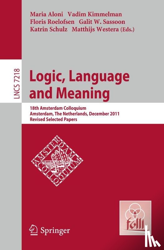  - Logic, Language and Meaning