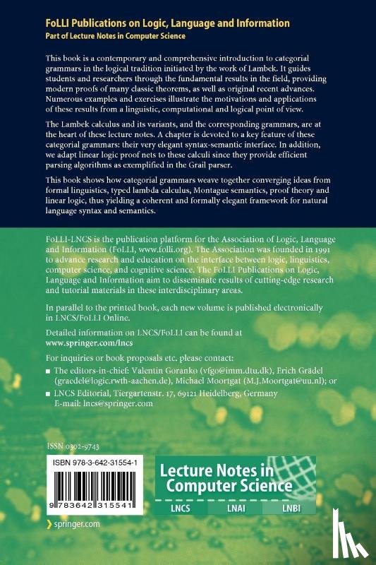 Moot, Richard, Retore, Christian - The Logic of Categorial Grammars