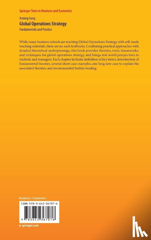 Gong, Yeming - Global Operations Strategy