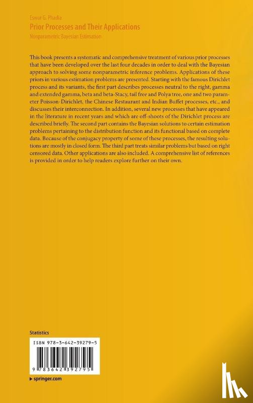 Phadia, Eswar G. - Prior Processes and Their Applications