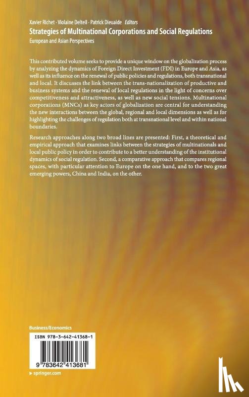  - Strategies of Multinational Corporations and Social Regulations