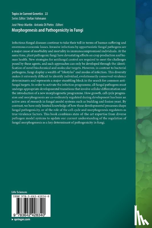 Jose Perez Martin, Antonio Di Pietro - Morphogenesis and Pathogenicity in Fungi