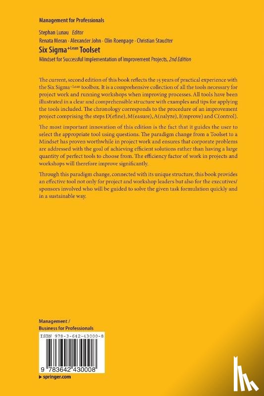 Meran, Renata, John, Alexander, Staudter, Christian, Roenpage, Olin - Six Sigma+Lean Toolset