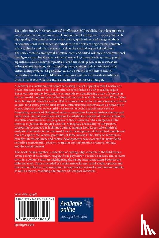  - Complex Networks IV