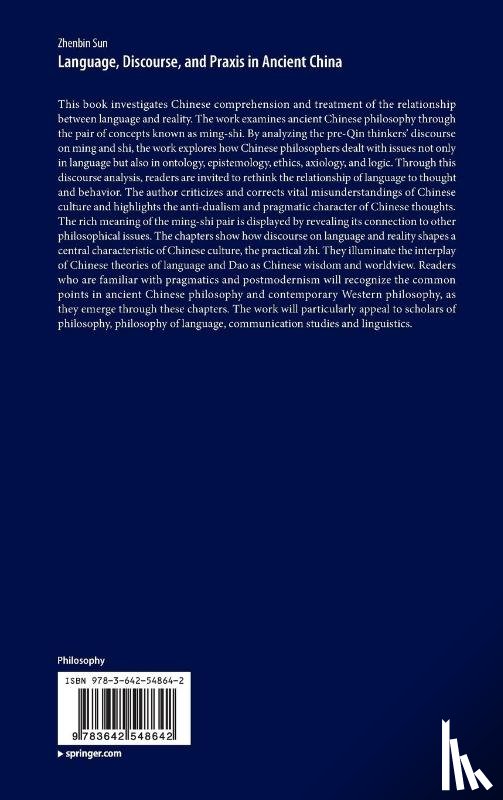 Sun, Zhenbin - Language, Discourse, and Praxis in Ancient China