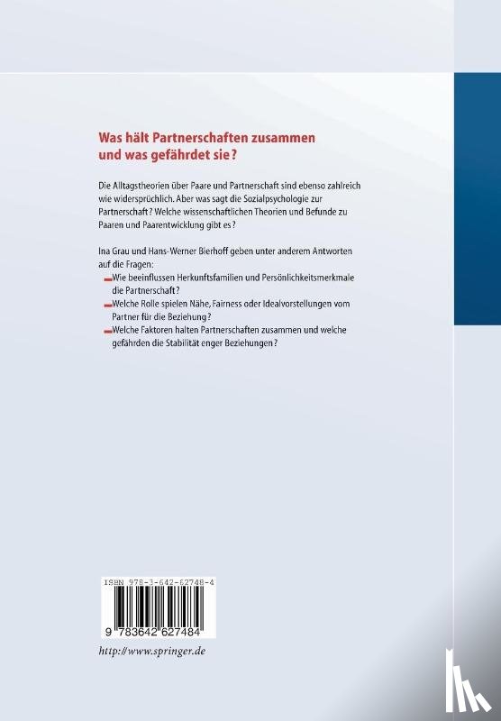 Ina Grau, Hans-Werner Bierhoff - Sozialpsychologie Der Partnerschaft