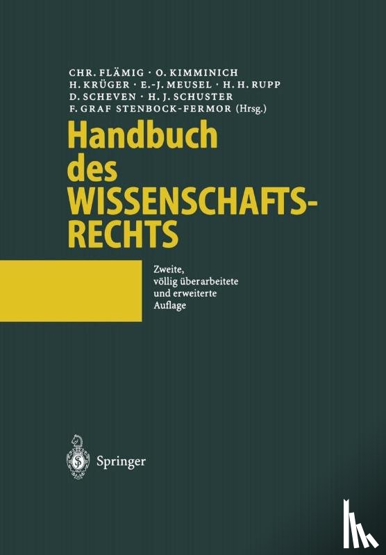  - Handbuch des Wissenschaftsrechts