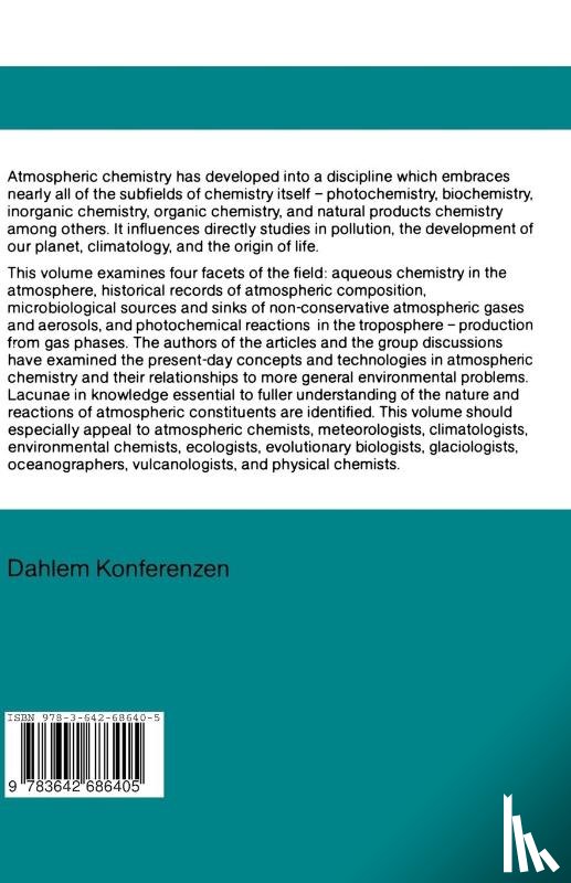  - Atmospheric Chemistry