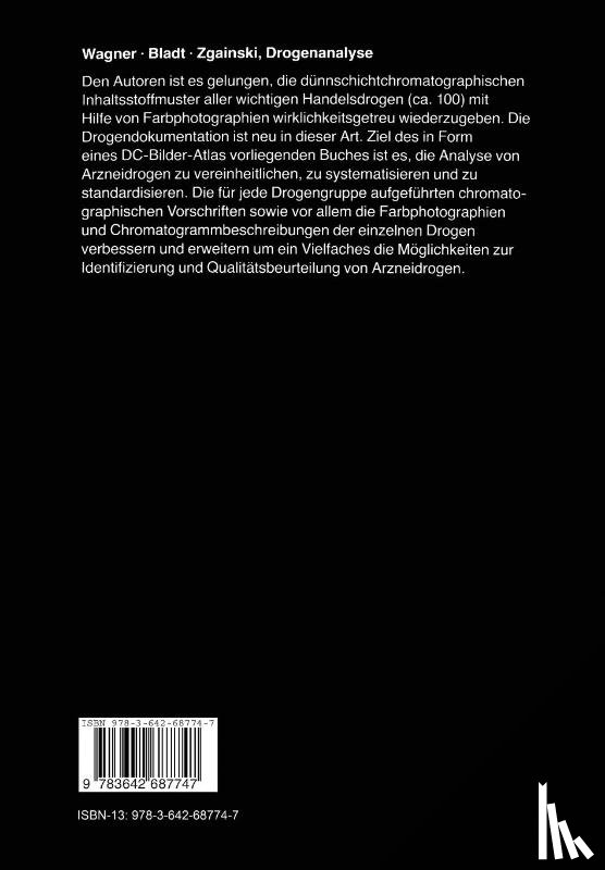 H. Wagner, Sabine Bladt, E.-M. Zgainski - Drogenanalyse