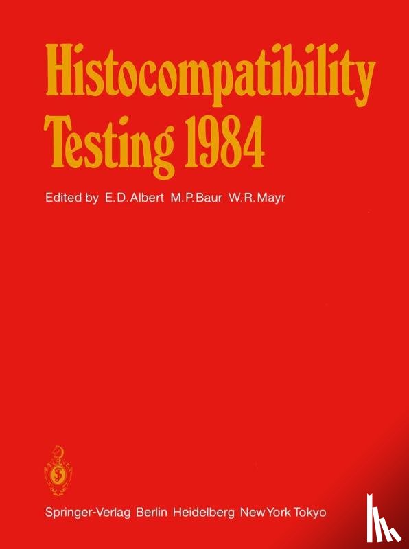  - Histocompatibility Testing 1984