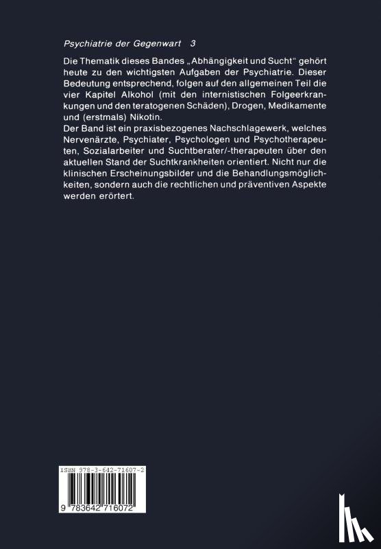 K.P. Kisker, Hans Lauter, J.-E. Meyer, C. Muller - Abhangigkeit und Sucht