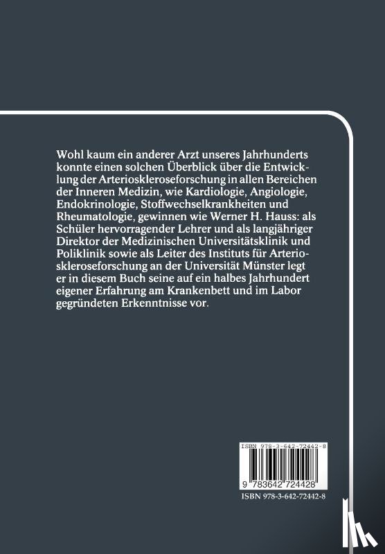 Werner Heinrich Hauss - Die Arteriosklerose