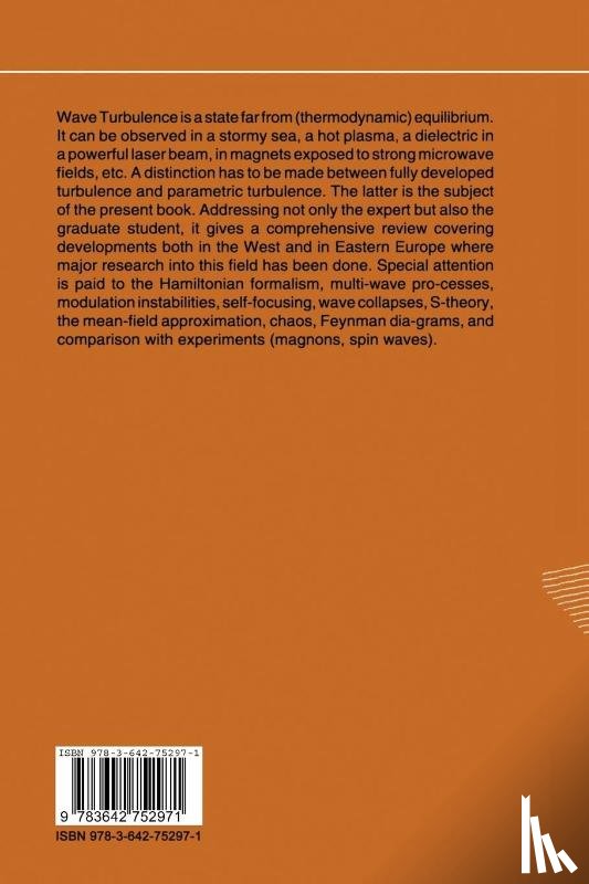 Victor S. L'Vov - Wave Turbulence Under Parametric Excitation