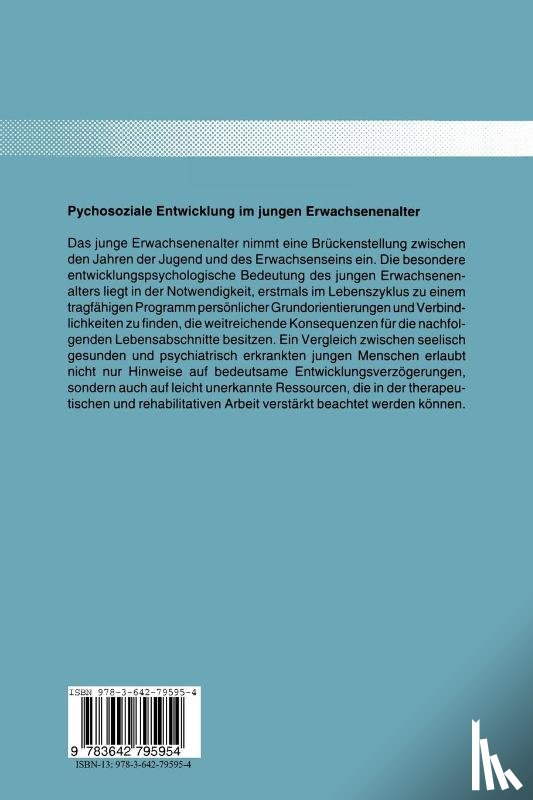 Kapfhammer, Hans-Peter - Psychosoziale Entwicklung im jungen Erwachsenenalter