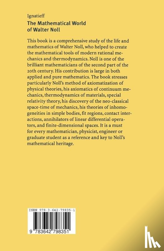 Ignatieff, Yurie A. - The Mathematical World of Walter Noll