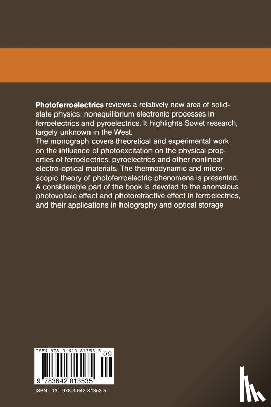 Fridkin, Vladimir M. - Photoferroelectrics