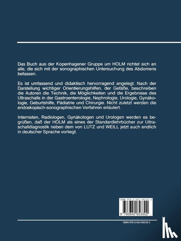 H.H. Holm, Kristensen, Rasmussen, Pedersen - Abdominale Ultraschalldiagnostik