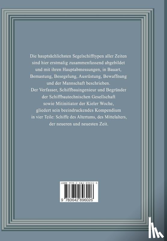 Carl Busley - Geschichte Der Segelschiffe