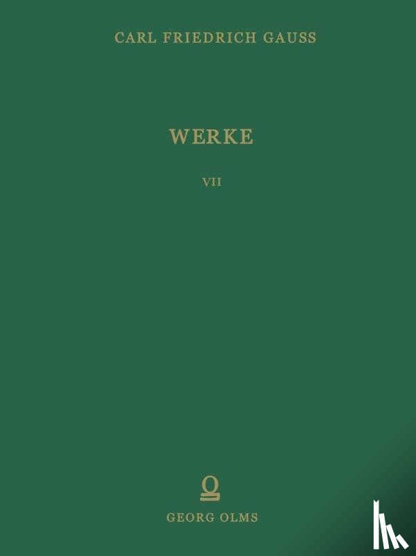 Carl Friedrich Gauss, Gesellschaft Der Wissenschaften - Werke