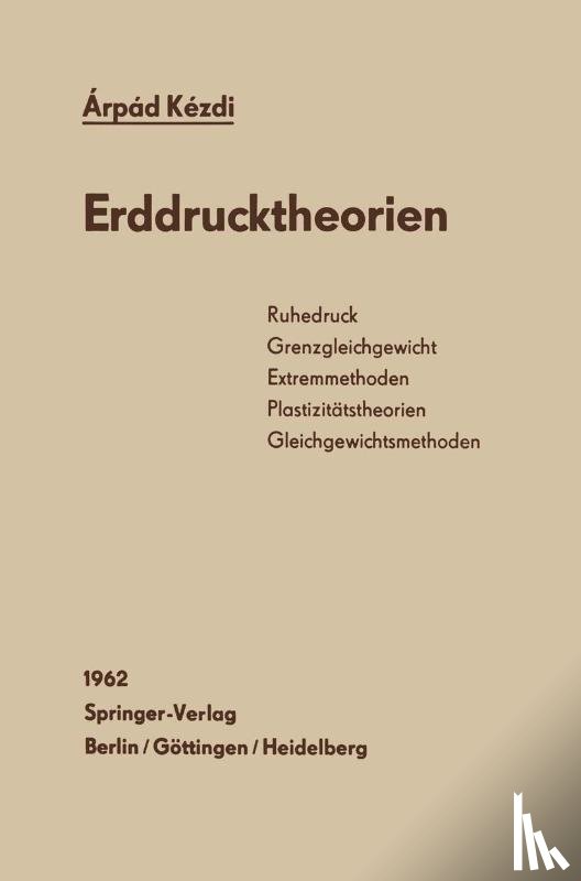 Arpad Kezdi - Erddrucktheorien