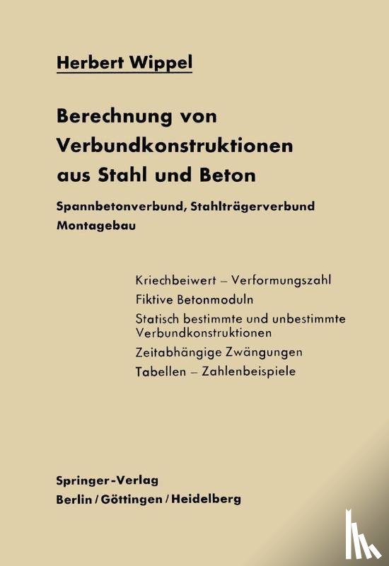 H Wippel - Berechnung Von Verbundkonstruktionen Aus Stahl Und Beton