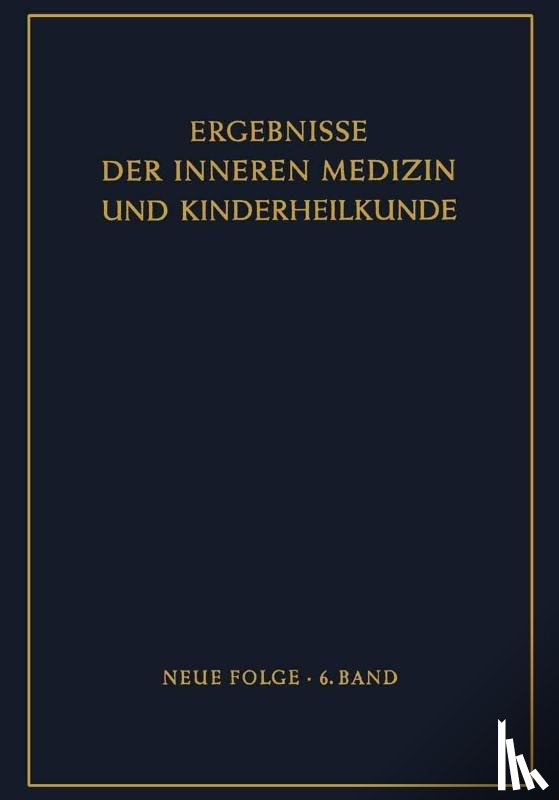L Von Heilmeyer, R Schoen, E Glanzmann, B De Rudder - Ergebnisse Der Inneren Medizin Und Kinderheilkunde