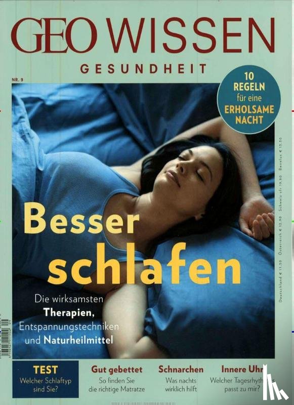 Schaper, Michael - GEO Wissen Gesundheit / GEO Wissen Gesundheit 9/18 - Besser schlafen