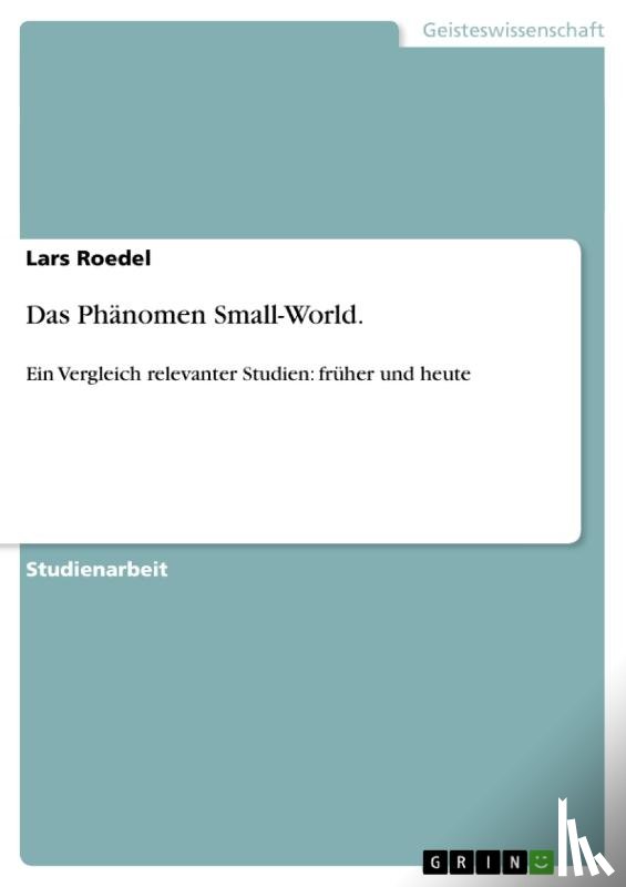 Roedel, Lars - Das Phänomen Small-World.