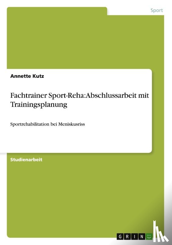 Kutz, Annette - Fachtrainer Sport-Reha